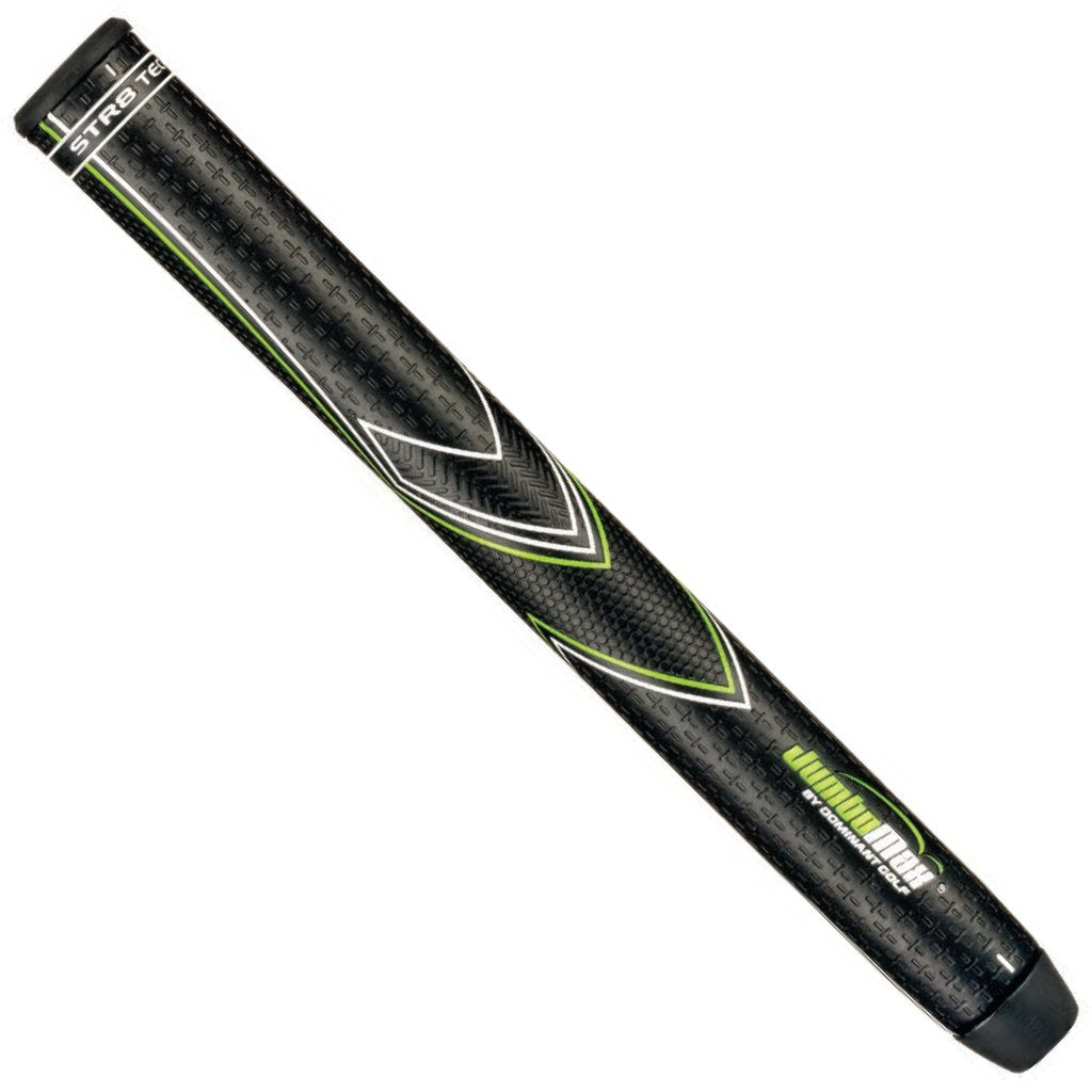 JumboMax STR8 Tech Non-Tapered Swing Grip - Black/Green